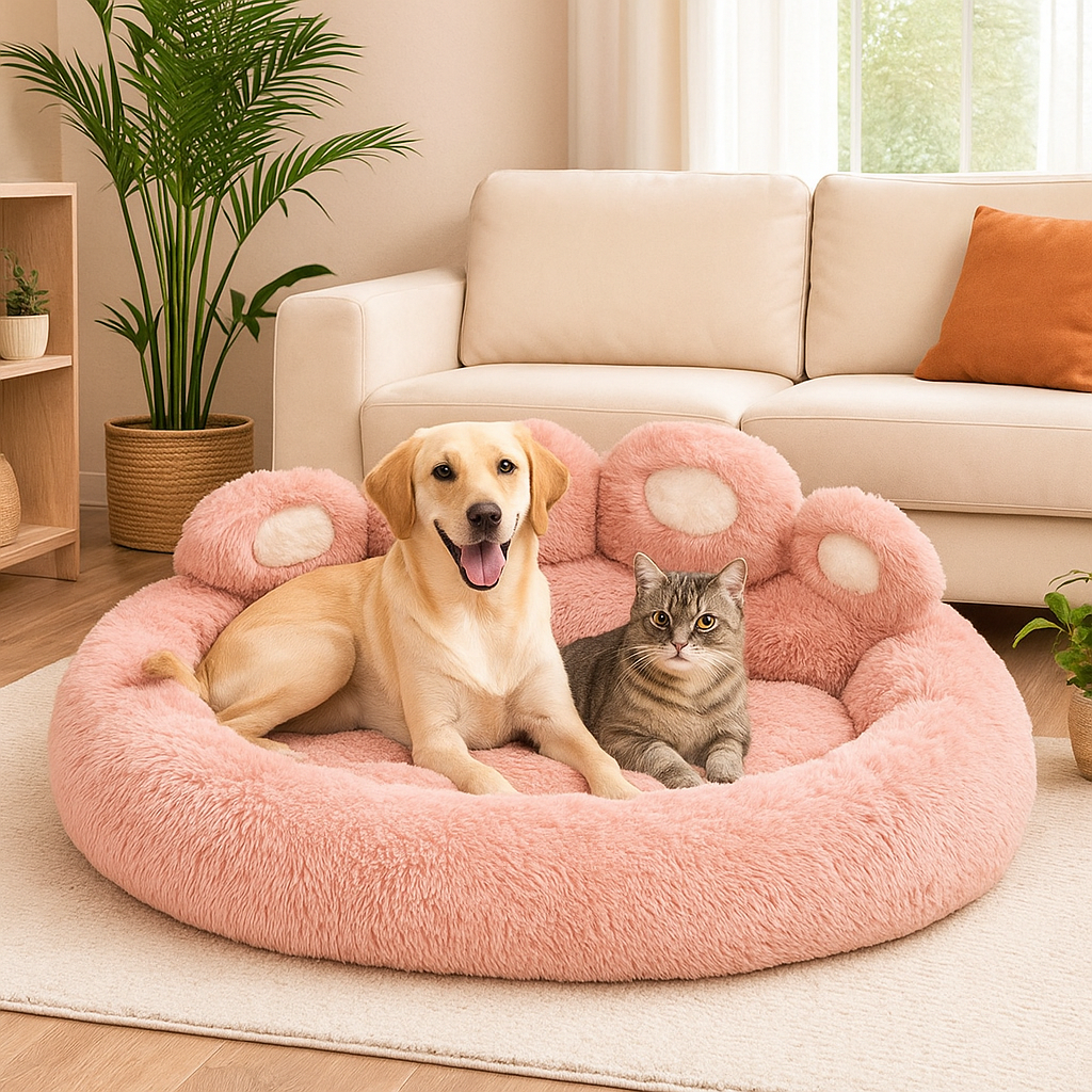 Cuccia in peluche confortevole per cani e gatti