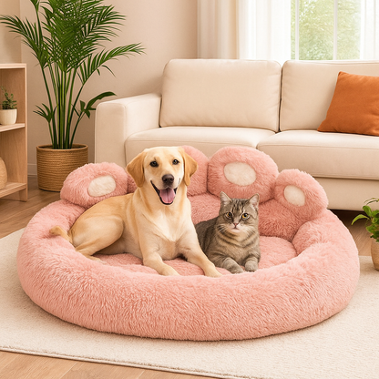 Cuccia in peluche confortevole per cani e gatti